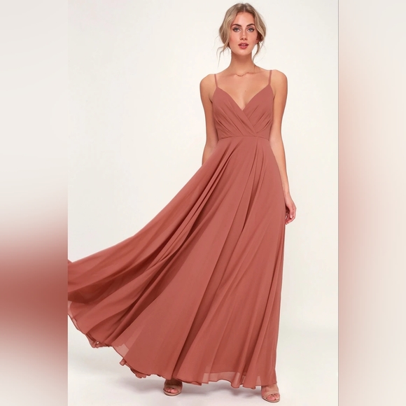 All About Love Rusty Rose Maxi Dress - Picture 1 of 9